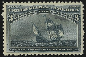 Sale 914, Lot 965, 1893 Columbian Issue, 3c Columbian (232) Sale 914, Lot 965, 1893 Columbian Issue