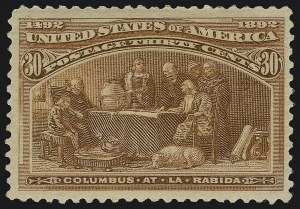 Sale 914, Lot 995, 1893 Columbian Issue, 30c Columbian (239) Sale 914, Lot 995, 1893 Columbian Issue