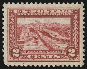 Sale 921, Lot 653, Panama-Pacific Issue