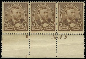 Sale 923, Lot 2434, 1890 Small Bank Note Issue (Scott 219 thru 229)