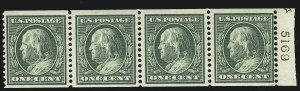 Sale 923, Lot 2734, 1908-09 Washington-Franklin Issues (Scott 331 thru 356)
