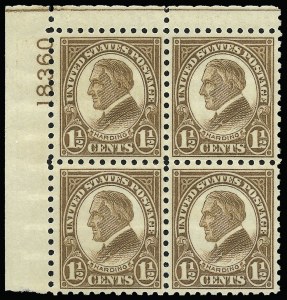 Sale 923, Lot 3018, 1922-29 and Later Issues (Scott 548 to 599A)