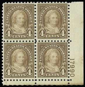 Sale 923, Lot 3021, 1922-29 and Later Issues (Scott 548 to 599A)