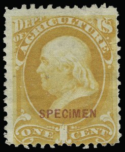 Sale 923, Lot 3237, Official Specimens