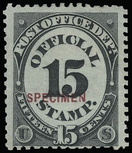 Sale 923, Lot 3245, Official Specimens