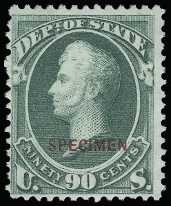 Sale 923, Lot 3247, Official Specimens