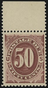 Sale 924, Lot 136, 1891 American Bank Note Co. Postage Due Issue