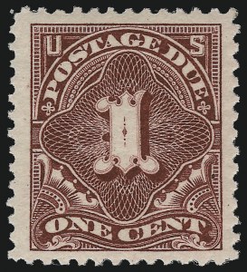 Sale 924, Lot 140, 1894 Unwatermarked Bureau Postage Due Issue