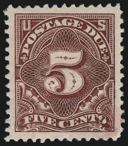 Sale 924, Lot 145, 1894 Unwatermarked Bureau Postage Due Issue