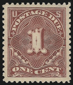 Sale 924, Lot 153, 1895-97 Watermarked Bureau Postage Due Issue