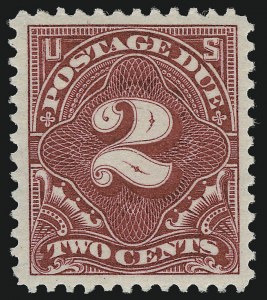 Sale 924, Lot 155, 1895-97 Watermarked Bureau Postage Due Issue
