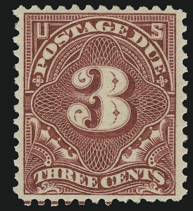 Sale 924, Lot 158, 1895-97 Watermarked Bureau Postage Due Issue