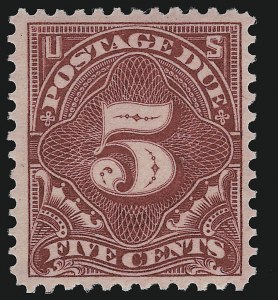 Sale 924, Lot 161, 1895-97 Watermarked Bureau Postage Due Issue