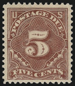 Sale 924, Lot 162, 1895-97 Watermarked Bureau Postage Due Issue