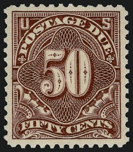 Sale 924, Lot 167, 1895-97 Watermarked Bureau Postage Due Issue