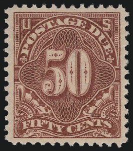 Sale 924, Lot 168, 1895-97 Watermarked Bureau Postage Due Issue