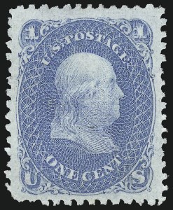 Sale 929, Lot 104, 1867-68 Grilled Issue