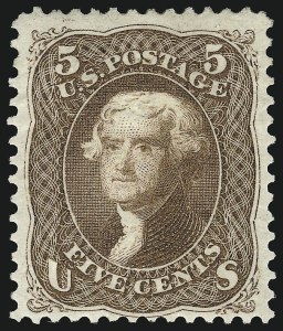 Sale 929, Lot 126, 1875 Re-Issue of 1861-66 Issue