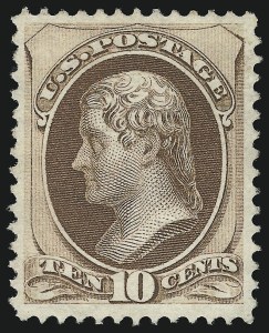 Sale 929, Lot 159, 1870-88 Bank Note Issues (National Grills, Scott 134 thru 144)