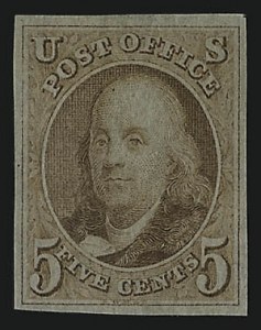 Sale 930, Lot 1010, Essays, Proofs and Specimens: Postmasters` Provisionals thru 1847 Issue