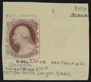 Sale 930, Lot 1031, Essays, Proofs and Specimens: 1851-56 Issue