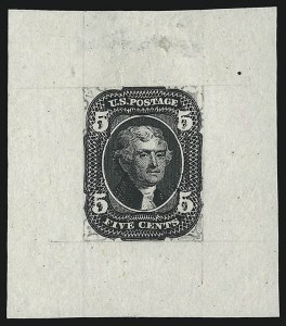 Sale 930, Lot 1075, Essays, Proofs and Specimens: 1861-68 Issues