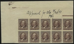 Sale 930, Lot 1196, Essays, Proofs and Specimens: Bank Note Issues