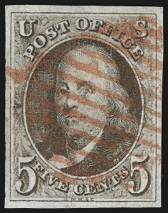Sale 930, Lot 1286, 1847 Issue (Scott 1-2)