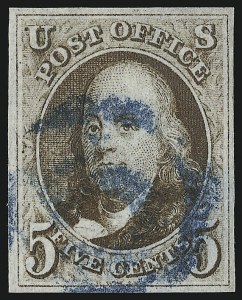 Sale 930, Lot 1290, 1847 Issue (Scott 1-2)