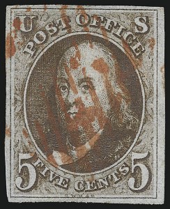 Sale 930, Lot 1300, 1847 Issue (Scott 1-2)