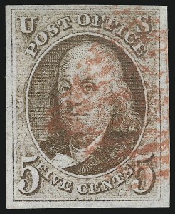 Sale 930, Lot 1302, 1847 Issue (Scott 1-2)