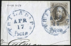 Sale 930, Lot 1309, 1847 Issue (Scott 1-2)