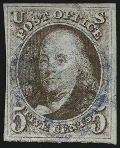 Sale 930, Lot 1314, 1847 Issue (Scott 1-2)