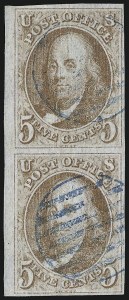 Sale 930, Lot 1326, 1847 Issue (Scott 1-2)