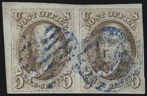 Sale 930, Lot 1327, 1847 Issue (Scott 1-2)
