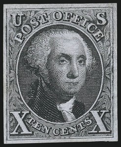 Sale 930, Lot 1363, 1875 Reproduction of 1847 Issue (Scott 3-4)