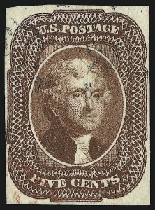 Sale 930, Lot 1424, 1851-56 Issue (Scott 5-17)