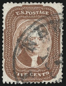 Sale 930, Lot 1533, 1857-60 Issue (Scott 18-39)