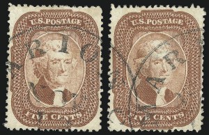 Sale 930, Lot 1535, 1857-60 Issue (Scott 18-39)