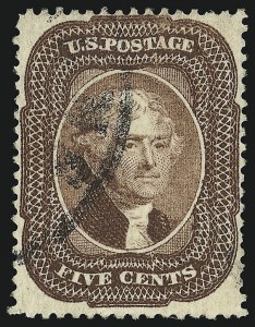 Sale 930, Lot 1538, 1857-60 Issue (Scott 18-39)