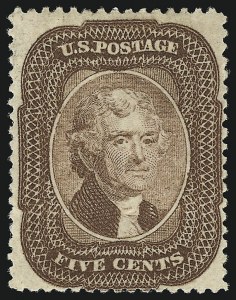Sale 930, Lot 1548, 1857-60 Issue (Scott 18-39)