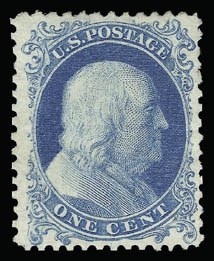 Sale 930, Lot 1643, 1875 Reprint of 1857-60 Issue (Scott 40-47)