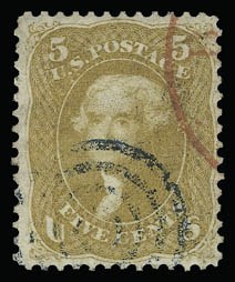 Sale 930, Lot 1703, 1861-66 Issue (Scott 56-78)