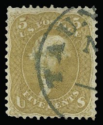 Sale 930, Lot 1707, 1861-66 Issue (Scott 56-78)