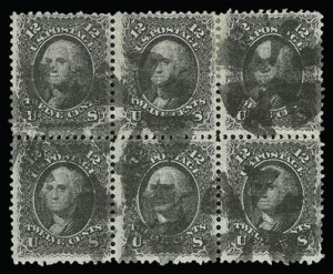 Sale 930, Lot 1804, 1867-68 Grilled Issue (Scott 79-101)