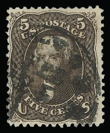 Sale 930, Lot 1826, 1867-68 Grilled Issue (Scott 79-101)