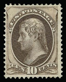 Sale 930, Lot 2006, 1870-71 National Bank Note Co. Ungrilled Issue (Scott 145-155)