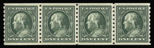 Sale 930, Lot 2444, 1910-13 Washington-Franklin Issue (Scott 374-396)