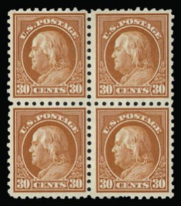 Sale 930, Lot 2521, 1913-15 Washington-Franklin Issues (Scott 424-461)