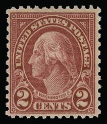 Sale 930, Lot 2698, 1925 and Later Issues (Scott 628 onward), 2c Carmine, Ty. II (634A) Sale 930, Lot 2698, 1925 and Later Issues (Scott 628 onward)